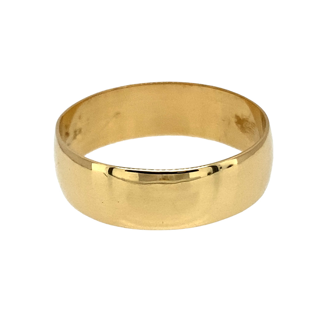 18ct Gold 6mm Wedding Band Ring