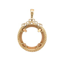Load image into Gallery viewer, New 9ct Yellow Gold Half Sovereign Mount Pendant with the weight 3.30 grams
