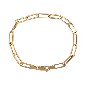 9ct Gold 7.5" Paperclip Bracelet