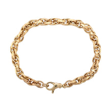 Load image into Gallery viewer, 9ct Gold 7.75&quot; Patterned Prince of Wales Bracelet
