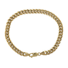 Load image into Gallery viewer, 9ct Gold 8.5&quot; Hollow Curb Bracelet
