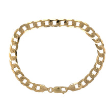 Load image into Gallery viewer, 9ct Gold 8.5&quot; Solid Curb Bracelet
