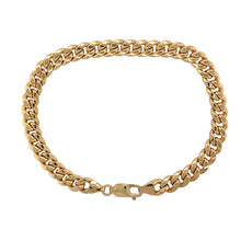 Load image into Gallery viewer, 9ct Gold 8.75&quot; Hollow Curb Bracelet

