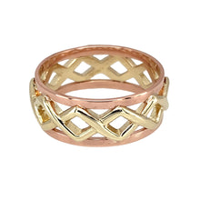 Load image into Gallery viewer, 9ct Gold Clogau Open Weave Band Ring
