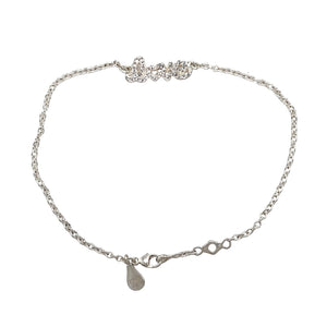925 Silver & Cubic Zirconia Set Pandora Love 7" - 7.5" Bracelet