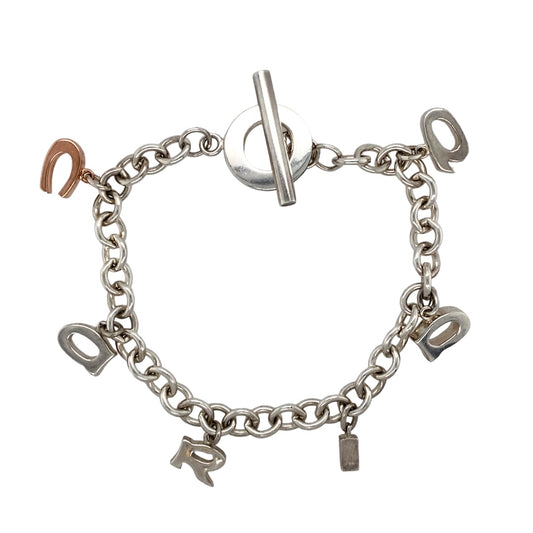 925 Silver Clogau 8" Cariad Charm Bracelet