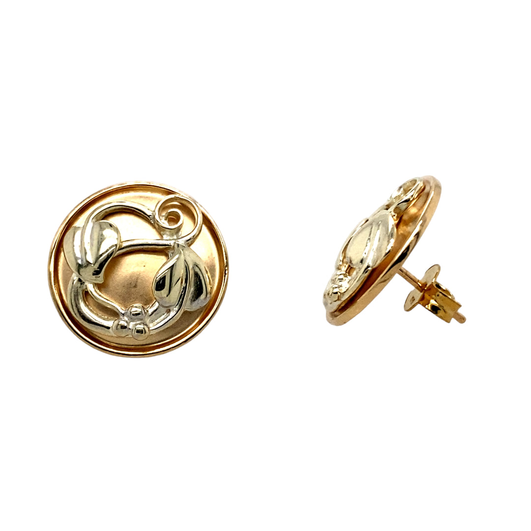Preowned 9ct Gold Clogau Tree of Life Stud Earrings Gold Reserves Jewellers
