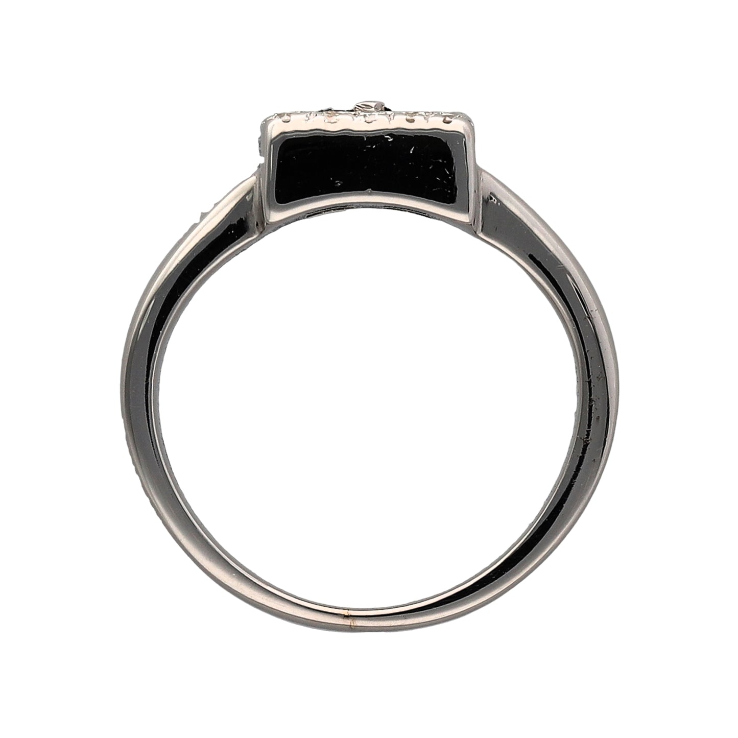 18ct White Gold Diamond & Sapphire Set Halo Ring