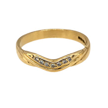Load image into Gallery viewer, 18ct Gold &amp; Diamond Set Wishbone Style Ring

