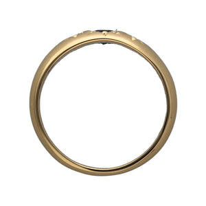 18ct Gold Diamond & Sapphire Set Band Ring