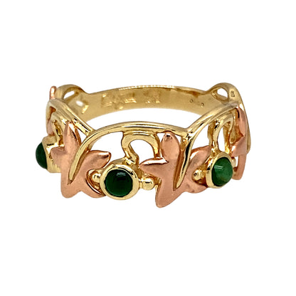9ct Gold & Emerald Set Clogau Lady of Caerphilly Ring