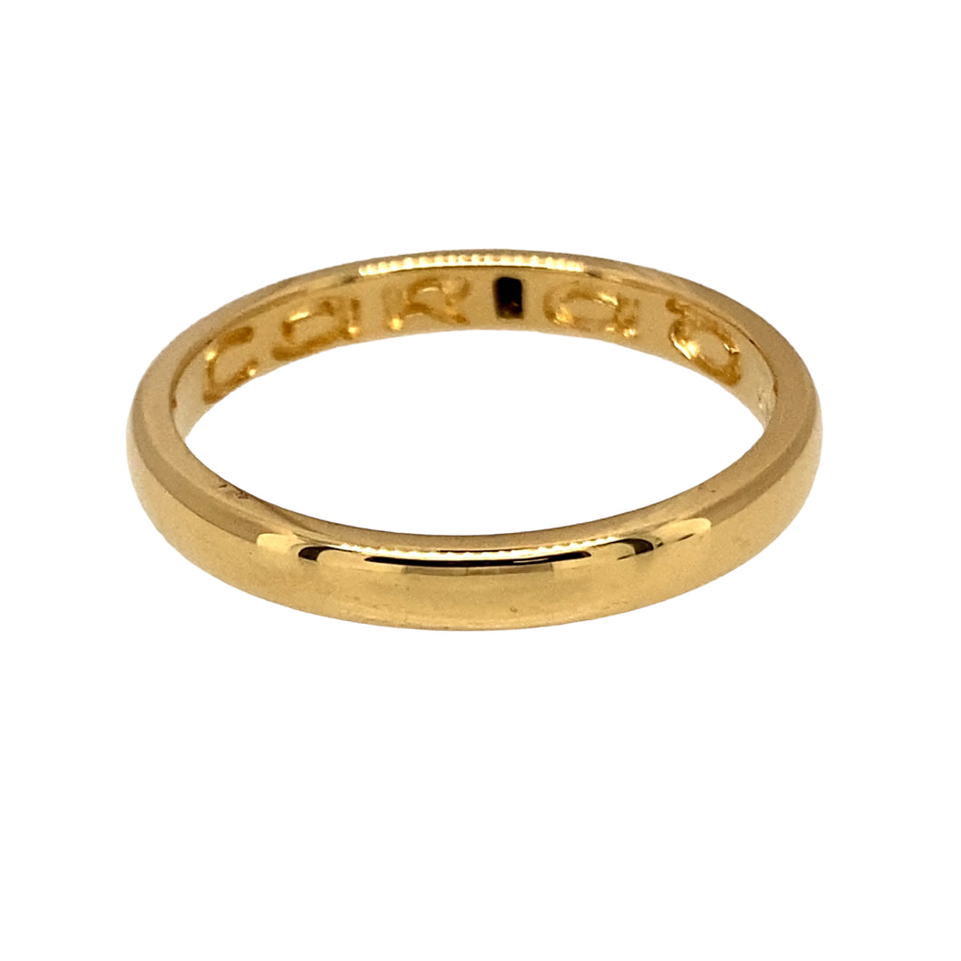 18ct Gold Clogau Cariad 3mm Wedding Band Ring