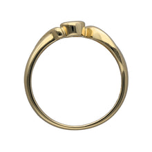 Load image into Gallery viewer, 9ct Gold &amp; Diamond Set Rubover Twist Ring
