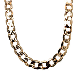 9ct Solid Gold 20.5" Curb Chain 31 grams
