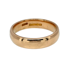 Preowned 22ct Yellow Gold 5mm Wedding Band Ring in size N with the weight 7.30 grams