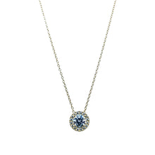 Load image into Gallery viewer, New 9ct Gold &amp; Cubic Zirconia Halo 17&quot; - 18&quot; Necklace
