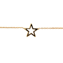 Load image into Gallery viewer, New 9ct Yellow Gold Star 16&quot;, 17&quot; to 18&quot; Necklace with the weight 1.30 grams. The star is 1.2mm by 9mm
