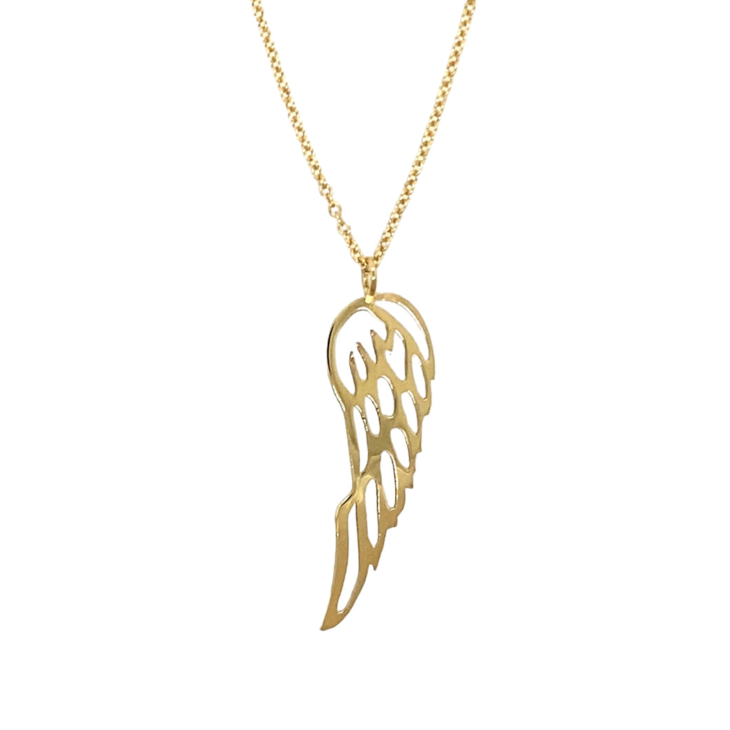 New 9ct Gold Angel Wing 18