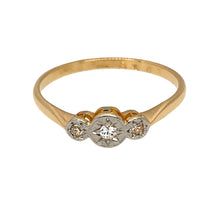 Load image into Gallery viewer, 18ct Gold &amp; Platinum Diamond Set Trilogy Ring
