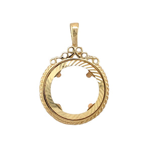 New 9ct Gold Half Sovereign Mount Pendant