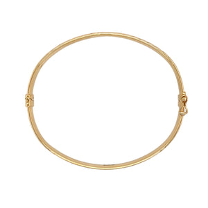 New 9ct Gold Patterned Hinged Bangle