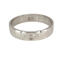 Load image into Gallery viewer, 9ct White Gold &amp; Diamond Set Footsteps Band Ring
