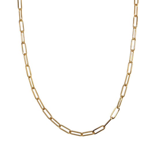9ct Gold 18" Paperclip Chain