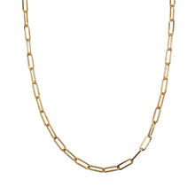 Load image into Gallery viewer, 9ct Gold 18&quot; Paperclip Chain
