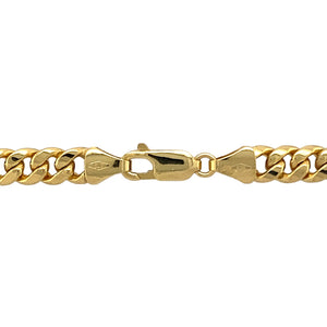 New 9ct Yellow Gold 20" Hollow Curb Chain with the weight 14.10 grams and link width approximately 5mm