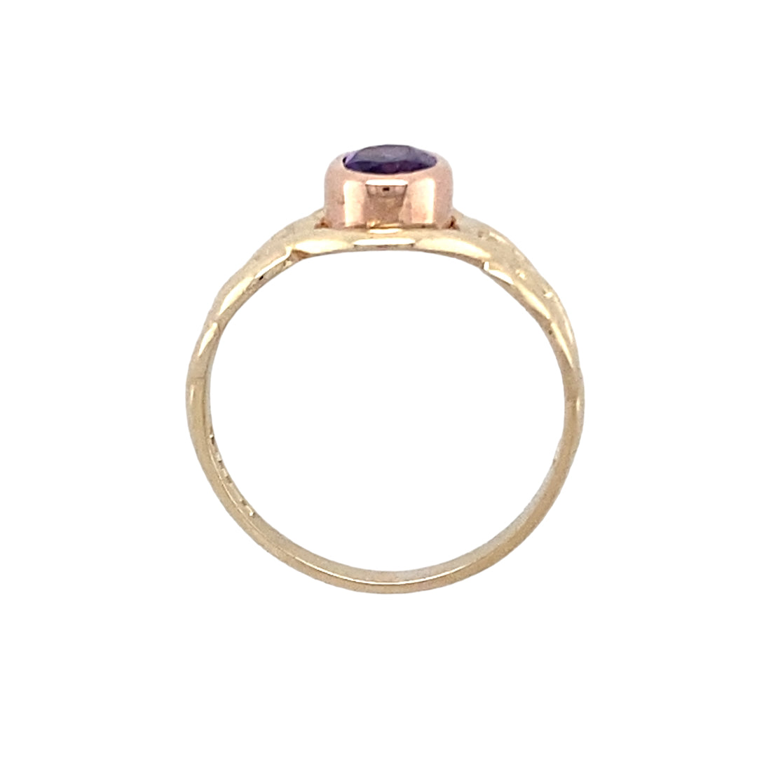 9ct Gold & Amethyst Set Clogau Celtic Knot Birthstone Ring