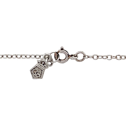 925 Silver & White Topaz Clogau Snowflake 18" - 22" Necklace