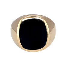 Load image into Gallery viewer, 9ct Gold &amp; Onyx Set Signet Ring
