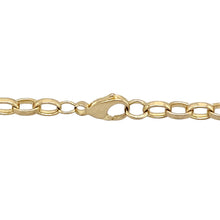 Load image into Gallery viewer, Preowned 9ct Yellow Gold 22&quot; Oval Belcher Chain with the weight 16 grams and link width 4mm
