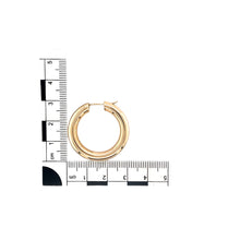 Load image into Gallery viewer, 9ct Gold Tubular Hoop Creole Earrings
