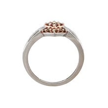 Load image into Gallery viewer, 9ct White Gold &amp; Chocolate Coloured Diamond Set Cluster Ring
