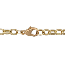 Load image into Gallery viewer, Preowned 9ct Yellow Gold 20&quot; Faceted Belcher Chain with the weight 18.20 grams and link width 4mm
