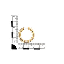 Load image into Gallery viewer, 9ct Gold Hollow Hoop Tube Creole Earrings
