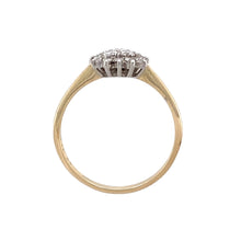 Load image into Gallery viewer, 9ct Gold &amp; Diamond Set Heart Cluster Ring
