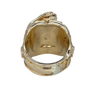 9ct Solid Saddle Ring