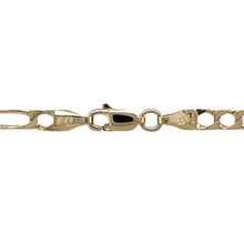 Load image into Gallery viewer, Preowned 9ct Yellow Gold 20&quot; Figaro Chain with the weight 10.20 grams and link width 4mm

