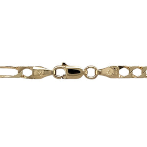 Preowned 9ct Yellow Gold 20" Figaro Chain with the weight 10.20 grams and link width 4mm