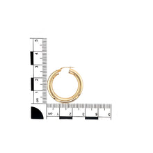 Load image into Gallery viewer, 9ct Gold Tube Polished Hoop Creole Earrings
