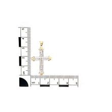 Load image into Gallery viewer, 9ct Gold &amp; Diamond Set Cross Pendant
