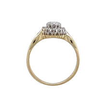 Load image into Gallery viewer, 9ct Gold &amp; Diamond Antique Style Cluster Ring
