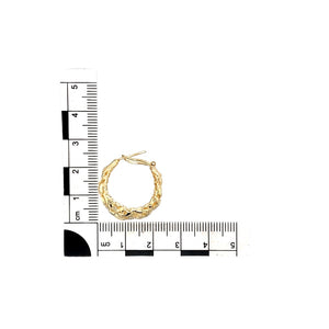 9ct Gold Filagree Hoop Earrings