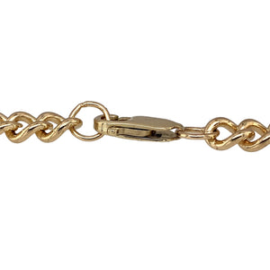Preowned 9ct Yellow Gold 8" Curb Bracelet with the weight 14.60 grams and link width 6mm