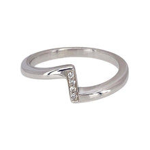 Load image into Gallery viewer, 9ct White Gold &amp; Diamond Set Modern Band Ring
