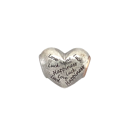 925 Silver Clogau Love Luck and Happiness Heart Charm