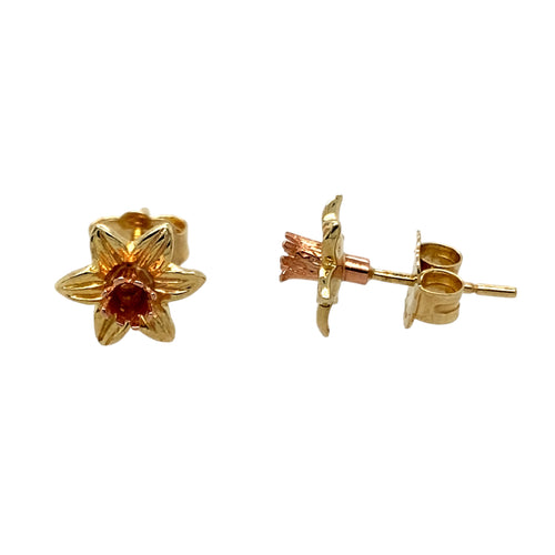 9ct Gold Clogau Daffodil Stud Earrings
