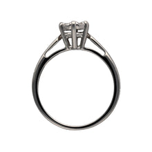 Load image into Gallery viewer, 18ct White Gold &amp; Diamond Set Illusion Solitaire Ring
